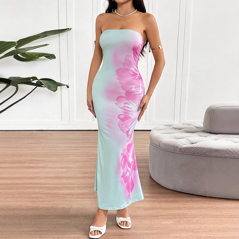 Damen Maxikleid mit floralem Design EB