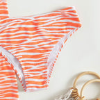Damen Buntes Crop-Top und Rock Set R&B