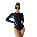 Damen Surfanzug mit langem Arm und modischem Zip-Design R&B