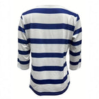 Damen Langarmshirt mit maritimem Streifenmuster R&B