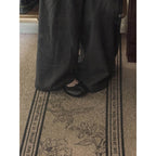 Damen bequeme Hausschuhe mit geschmeidiger Leder-Oberfläche und rutschfester Sohle