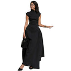 Damen Elegantes langes Abendkleid im minimalistischen Stil R&B