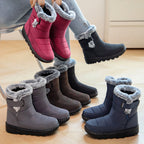 Damen Isolierte Winterstiefel mit weichem Innenfutter und praktischen Schnallen R&B