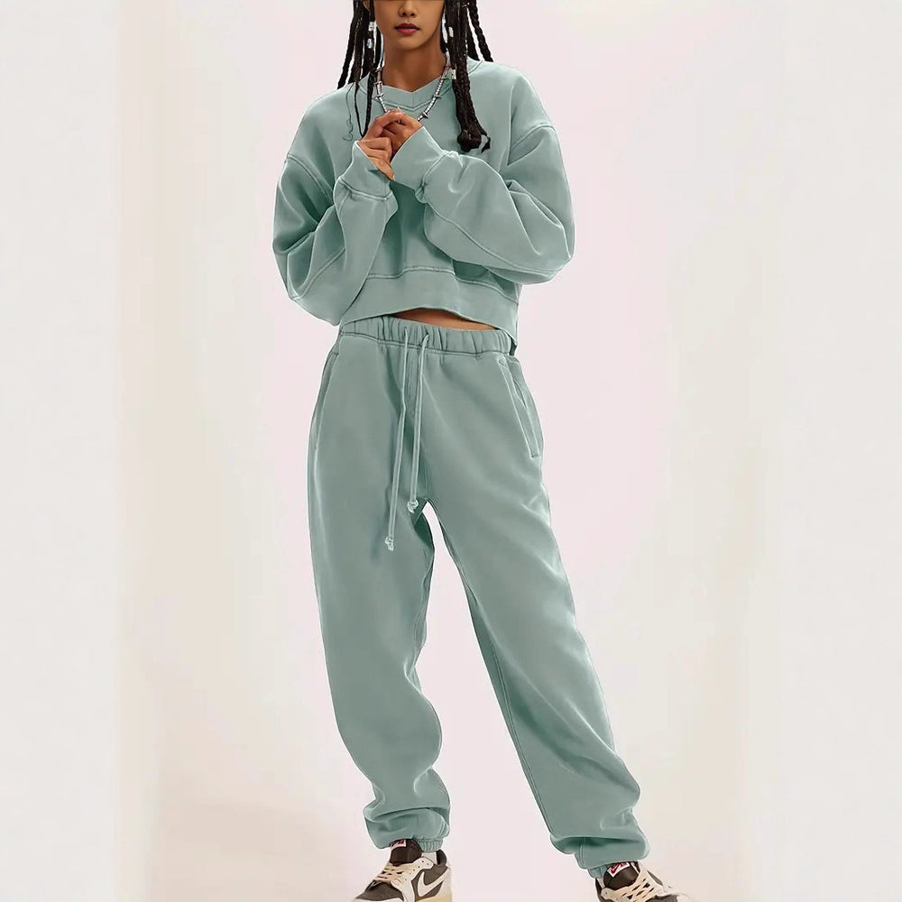 Damen lässiger Oversized-Sweatshirt R&B