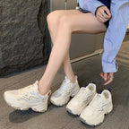Damen sportliche Sneaker mit atmungsaktiver Mesh-Konstruktion und modischem Design R&B