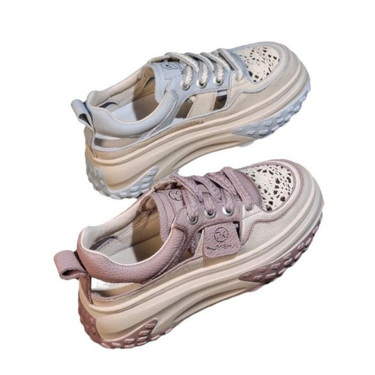 Damen Modische Sneaker mit luftigen Lochungen und dämpfender Laufsohle R&B