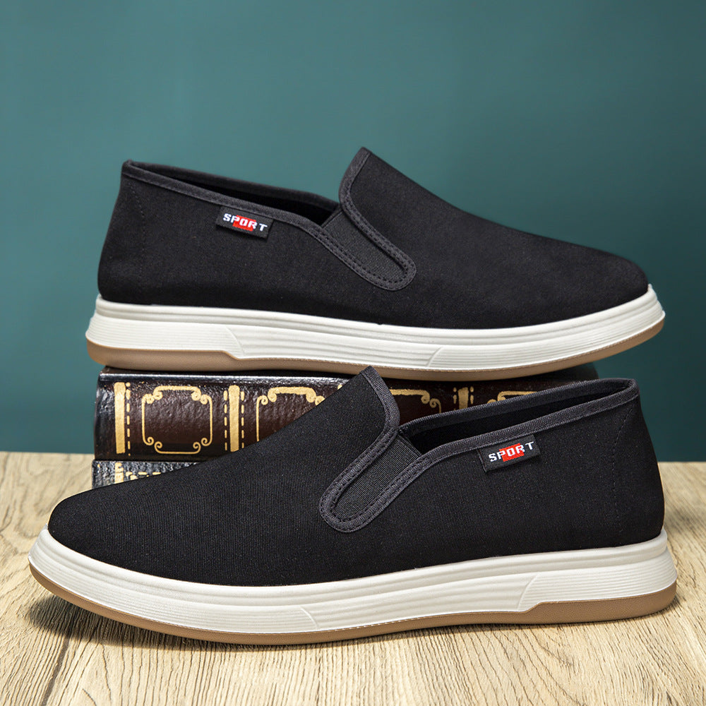 Damen modische Slip-On Sneakers mit rutschfester Sohle und atmungsaktivem Obermaterial R&B