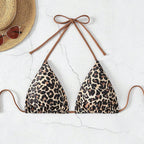 Damen Triangel-Bikini mit modischem Leopardenmuster R&B