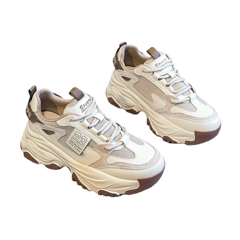 Damen Sportliche Chunky Sneakers mit atmungsaktiver Konstruktion und rutschfester Sohle R&B