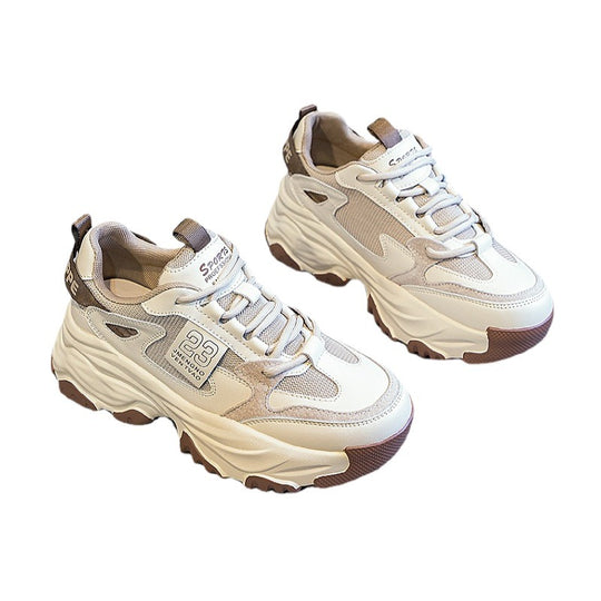 Damen Sportliche Chunky Sneakers mit atmungsaktiver Konstruktion und rutschfester Sohle R&B