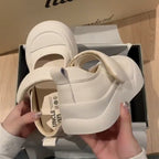 Damen Komfortable Clogs mit innovativem Klettverschluss und stabiler Sohle R&B
