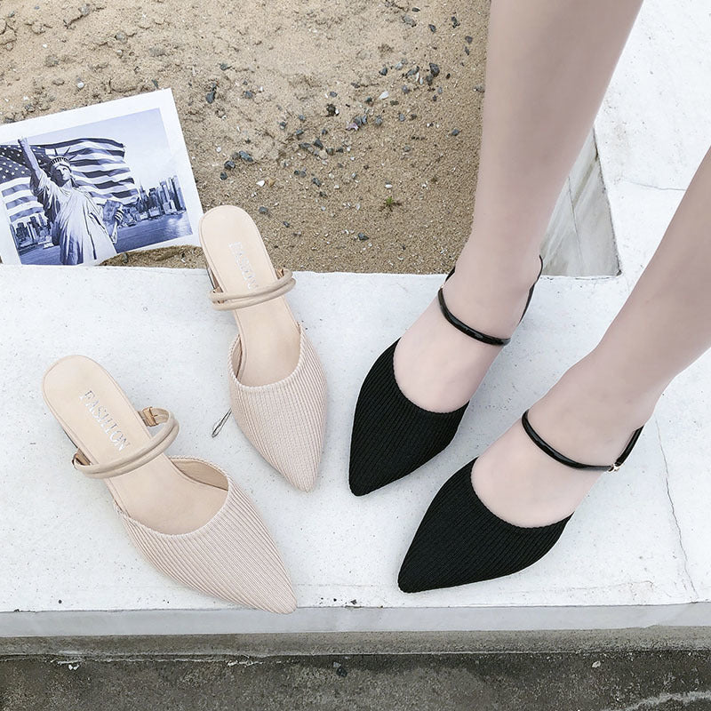 Damen Slingback-Pumps mit elegantem Riemchen und modischem Blockabsatz