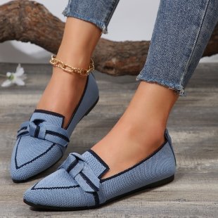 Damen Modische Ballerinas mit dekorativem Schleifen-Detail R&B