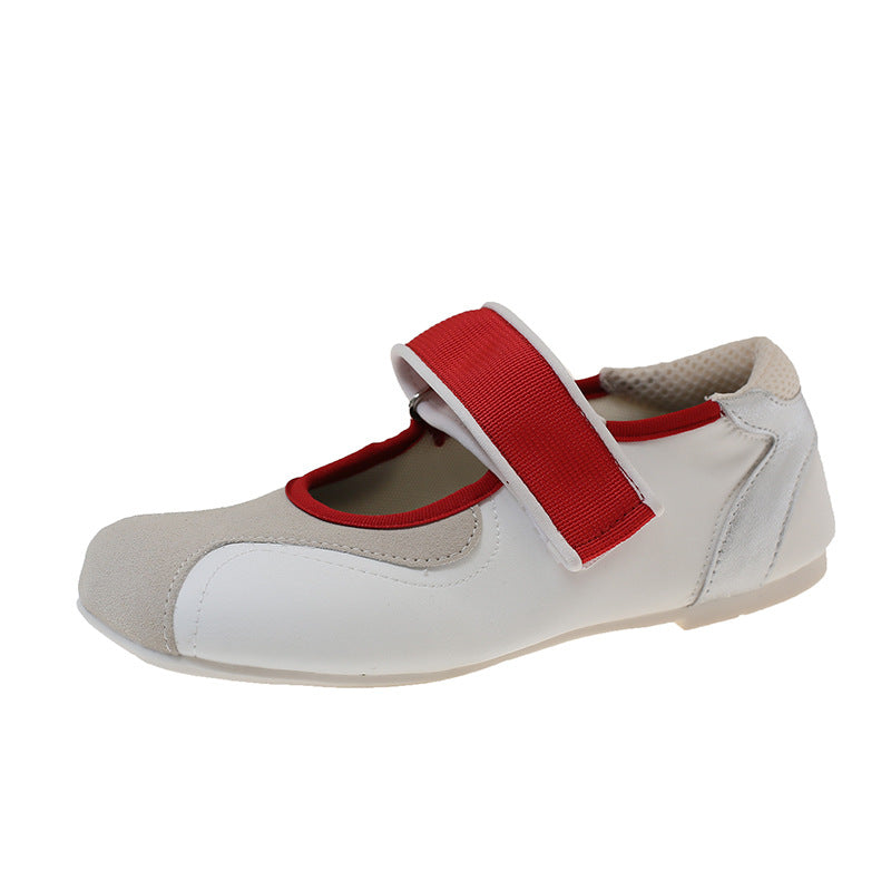 Damen praktische Ballerinas mit verstellbarem Riemen R&B