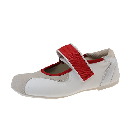 Damen praktische Ballerinas mit verstellbarem Riemen R&B