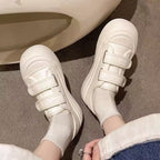 Damen Slip-On Sneakers mit verstellbarem Klettverschluss und gepolsterter Sohle R&B