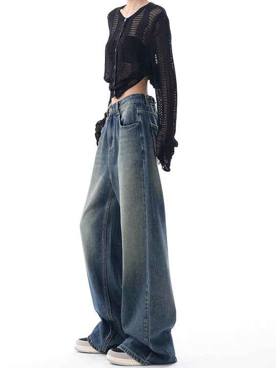 Damen Modische und luftige Strickjacke mit Knopfleiste R&B