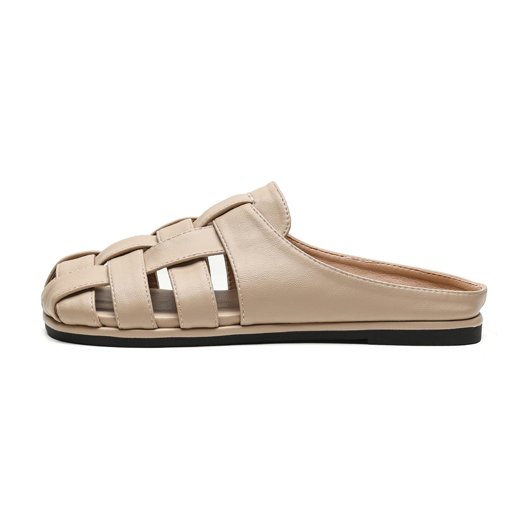 Damen Komfortable und stilvolle Clogs mit hübscher Faltendetail R&B