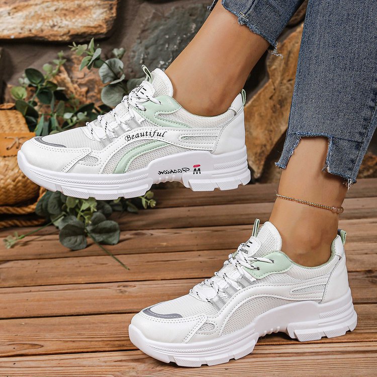 Damen Sportliche Sneakers mit atmungsaktivem Mesh-Obermaterial und komfortabler Dämpfung R&B