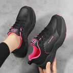 Damen nan voluminöse Sneaker mit gepolstertem Kragen und stoßabsorbierender Sohle R&B