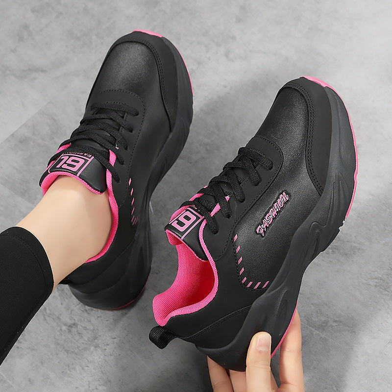 Damen nan voluminöse Sneaker mit gepolstertem Kragen und stoßabsorbierender Sohle R&B