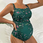 Damen Schwangerschaftsbadeanzug mit stilvollem floralem Design