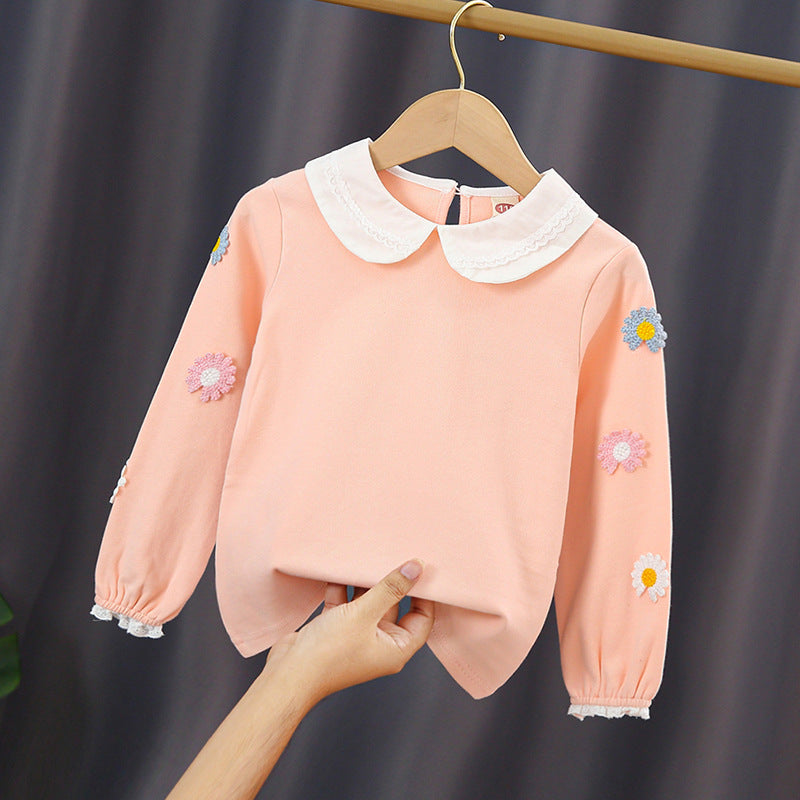 Mädchen Sweatshirt mit floralem Stickdesign R&B