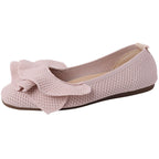 Damen Ballerina-Schuhe mit eleganter Rüschendekoration