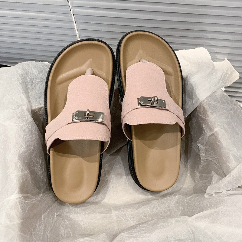 Damen modische Chic-Schlappen mit exklusivem Design und komfortabler Sohle EB