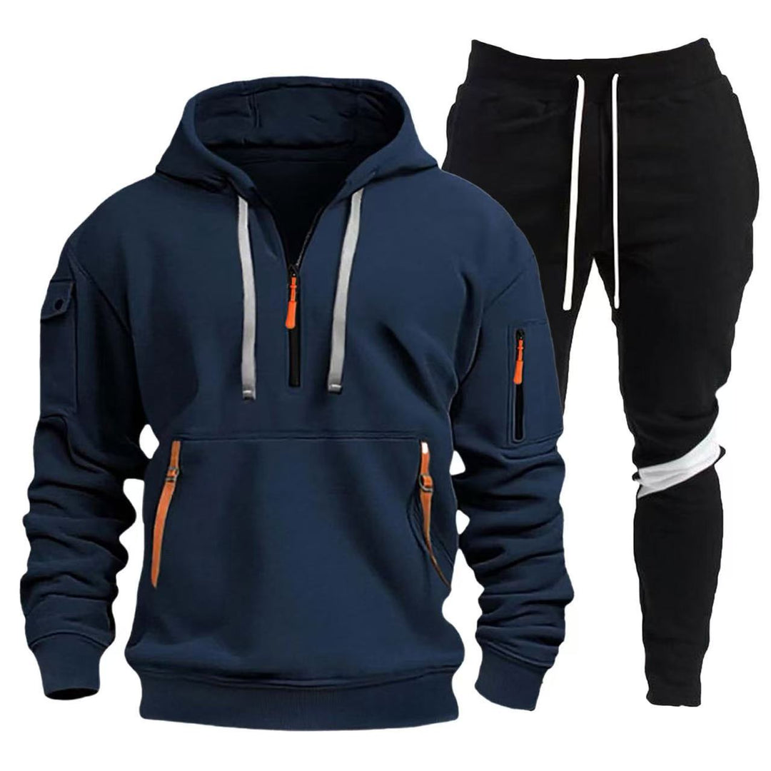 Herren Sportliche Hoodie- und Jogginghosen Kombination R&B