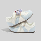 Damen Sneakers mit tierischen Applikationen und bequemer Dämpfung