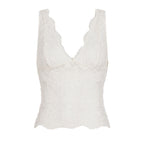 Damen Spitzen-Camisole mit tiefem V-Ausschnitt und eleganter Spitze R&B