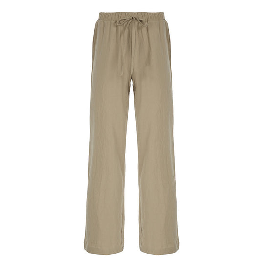Damen weite Sommerhose mit verstellbarem Bund und praktischen Seitentaschen R&B