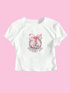 Damen Crop-T-Shirt mit festlichem GR&Burtstagsthema R&B