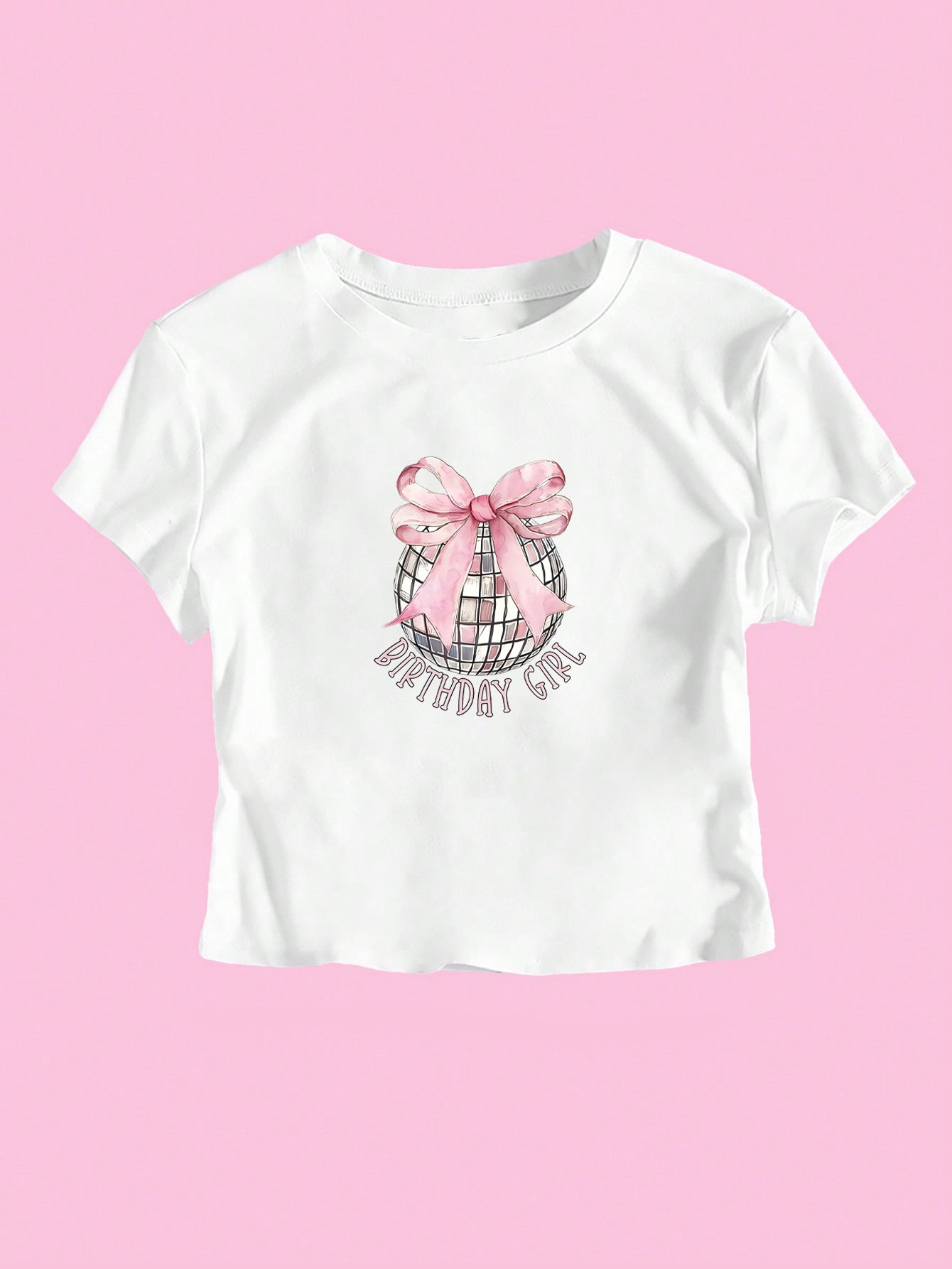 Damen Crop-T-Shirt mit festlichem GR&Burtstagsthema R&B