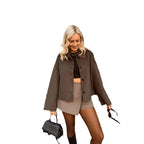 Damen Modische Oversized-Jacke R&B