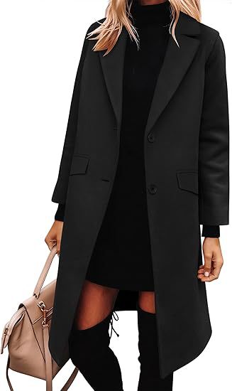 Damen Eleganter Woll-Trenchcoat mit klassischem Revers R&B