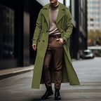Herren eleganter Trenchcoat mit hochwertiger Verarbeitung und durchgehendem Futter