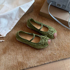 Damen Ballerinas mit modischem Schleifen-Detail und weicher Veloursleder-Oberfläche R&B