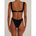 Damen Eleganter Bikini mit goldenen Akzenten R&B