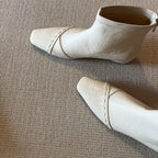 Damen Stiefeletten mit schmalem Schnitt und modischen Nähten