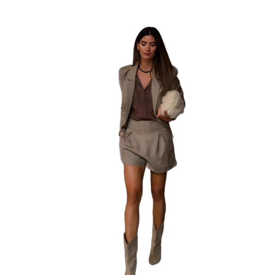 Damen elegante Blazerjacke mit luxuriösen Details R&B