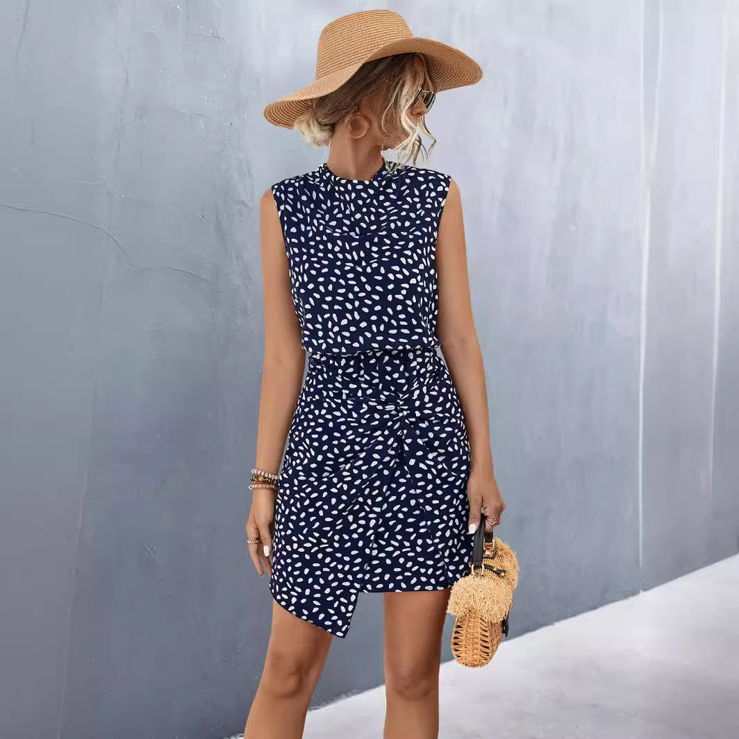 Damen Midikleid mit seitlichem Knoten R&B
