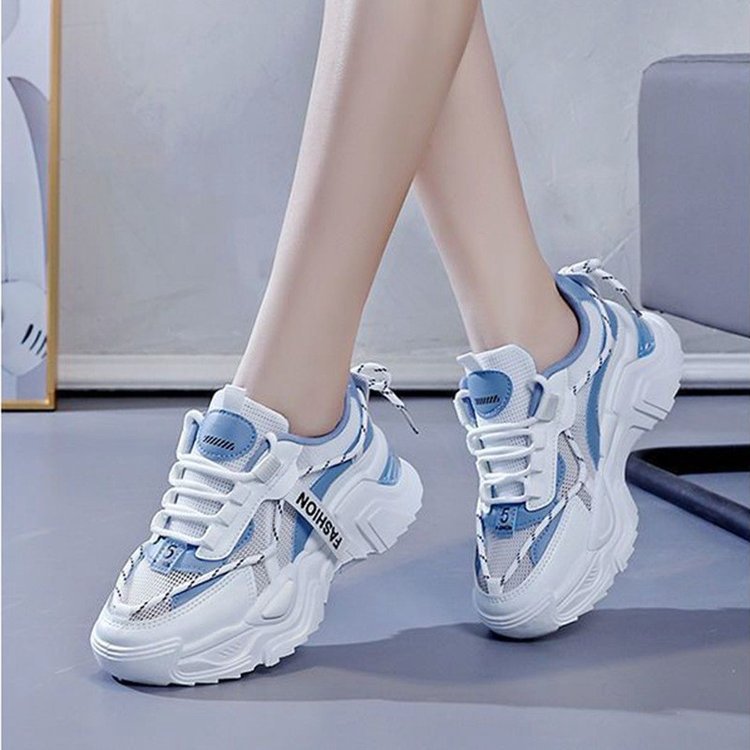 Damen Sportliche Sneakers mit modischem Mesh-Obermaterial und gepolsterter Laufsohle R&B