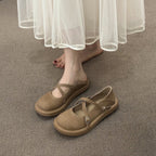 Damen Komfortable Mary Jane Ballerinas mit verstellbaren Riemen R&B