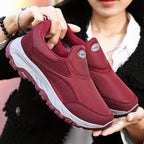 Damen Bequeme Slip-On Sportschuhe mit elastischem Obermaterial R&B