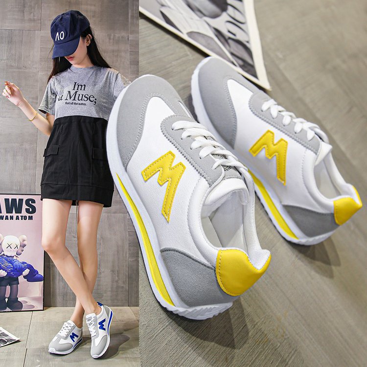 Damen Sportliche Sneakers mit gepolsterter Sohle und modischen Farbkontrasten R&B