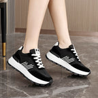 Damen Sportliche Sneaker mit rutschfester Sohle und dämpfendem Innenfutter R&B