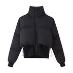 Damen Steppjacke mit hohem Kragen und elastischen Abschlüssen R&B
