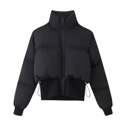 Damen Steppjacke mit hohem Kragen und elastischen Abschlüssen R&B